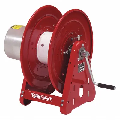 REELCRAFT Arc Welding Cable Reel: 400 A Current (Max), 2 AWG to 2/0 AWG - Hand-Crank Welding Cable Reels