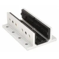 Linear Bearing: 40 Series, 160 mm L x 103.2 mm W x 50.1 mm H, Silver, Double Flanged, Std, Anodized (MPN 40-6526)