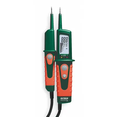 EXTECH Voltage and Continuity Tester: 0 V to 480 V, 0 V to 690 V, 1.5 mA, 200 kiloohm - Voltage Testers