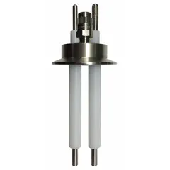Milk pasteurization start probe with 2 1/2 in connection size. Used in dairy processing systems to initiate the pasteurization cycle by sensing temperature.