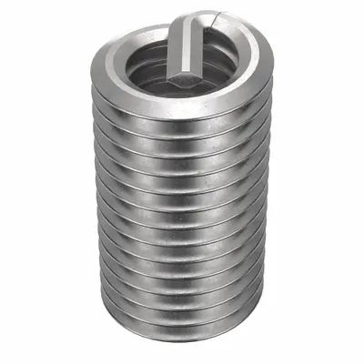 HELI-COIL Screw-Locking Tanged Helical Insert, M6-1.00, Plain, 100 PK - Screw-Locking Tanged Helical Inserts