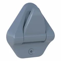 Plastic single-hook bathroom hook with set screw mounting. Rated for 10 lb weight capacity with an 11 lb release point. Suitable for hanging towels or garments in commercial restrooms, healthcare facilities, or locker rooms.