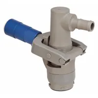 PIUSI Coupler: Coupling, Composite, 3/4 in Hose Barb, 90° Outlet Angle, EPDM, 104°F Max. Fluid Temp. (MPN F20436000)