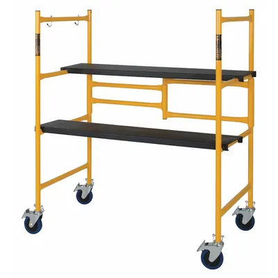 METALTECH Scaffold: Aluminum, 10 in to 3.8 ft, 39 in x 21.5 in - Foldable Scaffolds