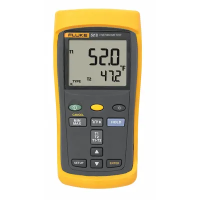 FLUKE FLUKE-52-2/CWG Thermocouple Meter with Cabled Data Output - Thermocouple Meters with Cabled Data Output