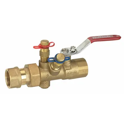 NUTECH Manual Balancing Valve: Manual, FNPT, 1.5 gpm – 5 gpm, 1.5 gpm Min. Flow Rate - Manual Balancing Valves