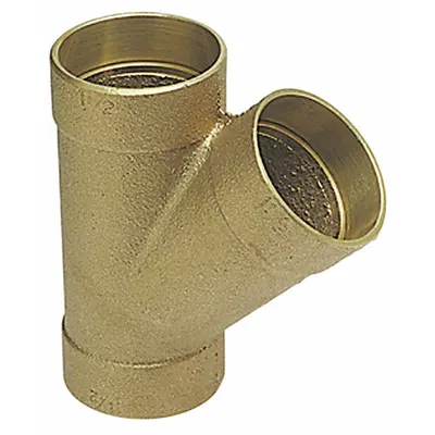 NIBCO 810R 2X2X11/2 Cast Bronze Sweat Tee - Drain, Waste & Vent Wrot Copper & Bronze Tube Fittings