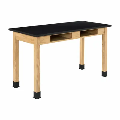 DIVERSIFIED SPACES Compartment Table: 24 in Overall Wd, 30 in Overall Ht, 4 1/2 ft Overall Lg - Fixed-Height Laminate Surfaced Lab Tables