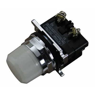EATON Pilot Light: 30 mm Panel Mounting Size, White, Incandescent - Incandescent Pilot-Lights