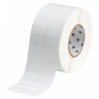 Pre-Cut Label Stock Roll: Tamper Indicating, 3/4 in x 1 1/2 in, 3/4 in, White (Matte) (MPN THT-6-351-10)