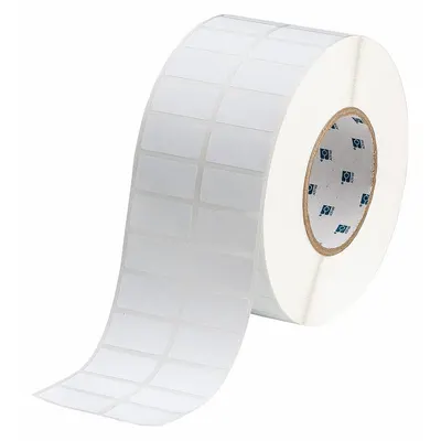 BRADY Pre-Cut Label Stock Roll: Tamper Indicating, 3/4 in x 1 1/2 in, 3/4 in - Brady Destructible Tamper-Indicating Precut Label Rolls