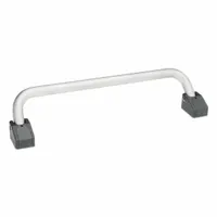 JW WINCO Folding Pull Handle: Unthreaded Holes, Stainless Steel, Silver, 0.39 in, 3.55 in Grip Lg (MPN 425.5-100-NI)