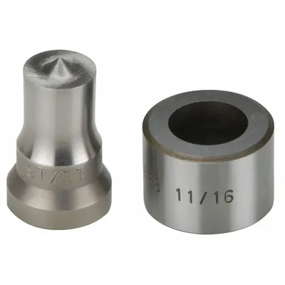 ENERPAC Punch and Die Set: 5/8 in Bolt Size (In.), 0.5 Cold Rolled C-1018 - Hand and Power Tools