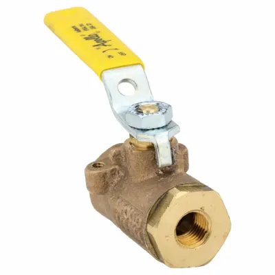 APOLLO Manual Two-Way Ball Valve: 1/4 in, Bronze, Straight, FNPT x FNPT - Bronze Ball Valves