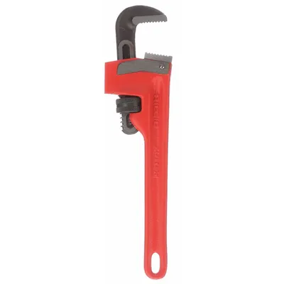 RIDGID Raprench: Cast Iron, 1 1/2 in Jaw Capacity, Serrated, 10 in Overall Lg - Straight Pipe Wrenches