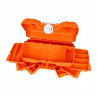 Empty First Aid Kits: 8 5/8 in Overall Ht, 15 1/2 in Overall Wd, 9 1/4 in Overall Dp, Orange (MPN PM8200)