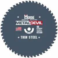 MORSE Circular Saw Blade: 10 in Blade Dia., 52 Teeth, 0.08 in Cut Wd, 5/8 in Arbor Size, Carbide (MPN 102766-WWG)