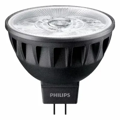 PHILIPS Compact LED Bulb: LED, MR16, 2-Pin (GU5.3), 6.3 W Watt - Multifaceted Reflector (MR) Lamps