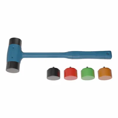 AMERICAN Mallet: Thermoplastic Polyurethane Handle, 2 lb Head Wt, 2 in Dia - Plastic Mallets