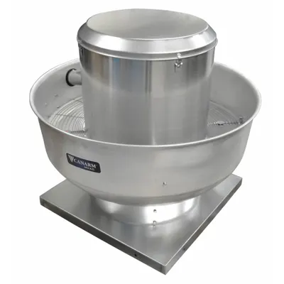 CANARM Upblast Exhauster: Belt Drive, Includes Drive Pack, 18 1/4 in Wheel, 3,967 cfm - Kitchen Air Belt-Drive Fans with Drive