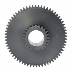 This intermediate cluster gear is a replacement part for Dayton brand material handling equipment. It is designed to fit specific Dayton models, supporting maintenance and repair of compatible machinery in industrial settings.