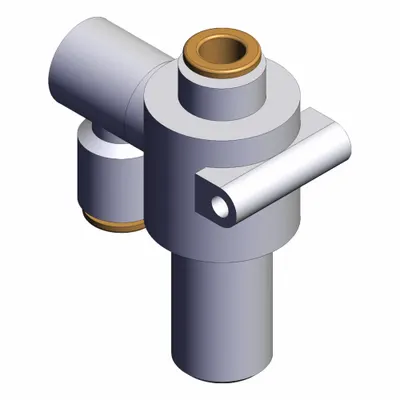 SMC Air Suction Filter: ZF, 8 mm Inlet, Push-to-Connect, -100 kPa to 0 kPa - Vacuum Suction Filters with Swivel Connectors