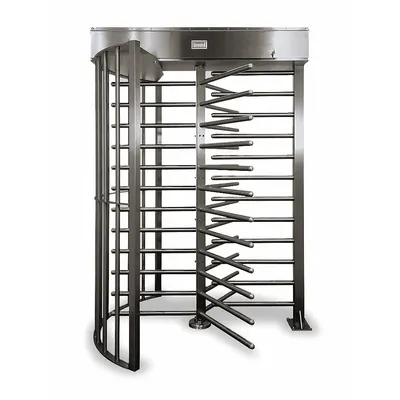 TURNSTILE Hi Gate Turnstile: 1-Way, Full Ht Gate, Electric, 90 in Overall Ht - One-Way Turnstiles