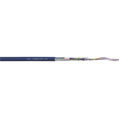 CHAINFLEX Bus Cable: (1) Pr 24 AWG, TPR, Order by the Foot, Profibus - Continuous Flexing Bus Drop Cables