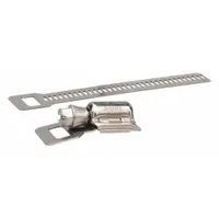Hose Clamp Kit: Matte 201 Stainless Steel, 4 in Band Lg, 1/2 in Band Wd (MPN GRM211)