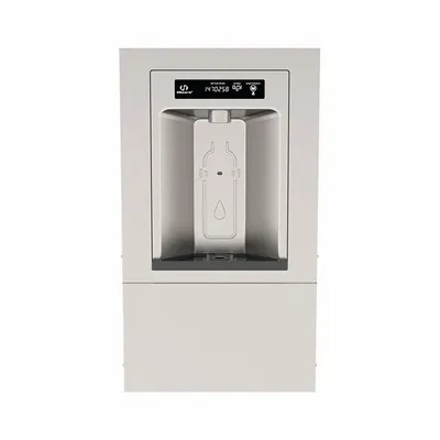 HAWS Bottle Filling Station: On-Wall, Non-Refrigerated, Stainless Steel, Silver - In-Wall Bottle Fillers