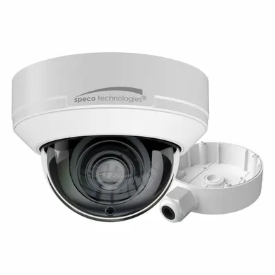 SPECO TECHNOLOGIES Camera: Dome, Zoom, 12 mm Max Focal Lg, 8MP, RJ45 - Varifocal Network IP Video Cameras