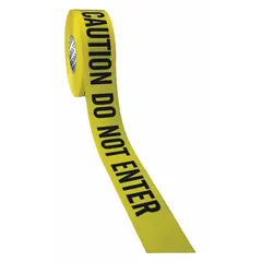 APPROVED VENDOR Caution No Parking Barrier Tape, 3 in x 1000 ft, B3104Y7-200