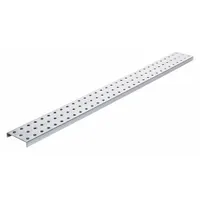 ALLIGATORBOARD Pegboard Strip: Round, 1/4 in Peg Hole Size, 3 in x 30 in x 5/8 in, Steel, Gray (MPN ALGSTRP3X32GALV)