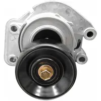 Self-adjusting belt tensioner with 1 pulley, 3 1/2 in outside diameter. Maintains proper tension in automotive serpentine or accessory belt drive systems to reduce belt slip and noise