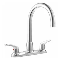 AMERICAN STANDARD Gooseneck Kitchen Faucet: Colony Pro, Metal, Widespread, Deck, 3 Mounting Holes (MPN 7074550.002)