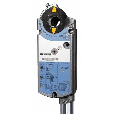 Siemens Actuator: Dampers, On/Off, Spring Return, 160 in-lb, 120V AC, Hardwired - Fail-Safe Actuators with Spring Return