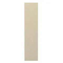 This pilaster is a structural component for bathroom partitions, featuring a polymer inner core with a pebble-textured cream finish. It measures 82 inches in height, 18 inches in width, and 1 inch in thickness. Suitable for use in commercial restrooms and public facilities where moisture resistance is required.