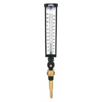 WINTERS Industrial Glass Thermometer: 30°F to 240°F /0°C to 115°C, +/-1% Accuracy, 6 in Stem Lg (MPN TIM100-6LF.)