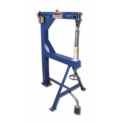 BAILEIGH INDUSTRIAL Planishing Hammer: Flat/Radius, 24 in Throat Dp - Air-Powered Planishing Hammers
