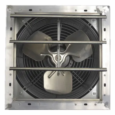 DAYTON Shutter Mount Exhaust Fan: 12 in Blade, Variable Speed, 1/15 hp, Totally Enclosed Air Over - Standard Shutter-Mount Exhaust Fans