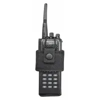 HEROS PRIDE Radio Pouch: Black, Nylon, Ballistic, 5 3/4 in x 3 3/4 in, Snap Closure (MPN 1042)