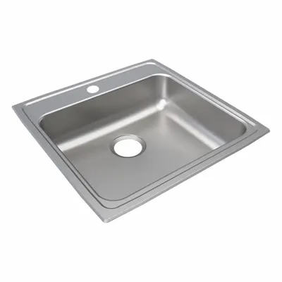 JUST MANUFACTURING One-Bowl Drop-In Kitchen & Bar Sink - One-Bowl Counter-Mounted Kitchen & Bar Sinks without Faucets