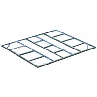 ARROW Floor Kit: 120 1/8 in x 104 1/8 in x 2 in, Not Adj, Gray, Floor Levelling, Steel (MPN FDN109)