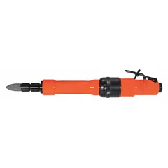 This air-powered straight die grinder delivers 1.4 hp and a maximum speed of 18,000 RPM. It accepts 1/4 in collets and is suited for material removal, deburring, finishing, and precision grinding in metalworking and fabrication applications.