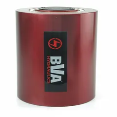 Single-acting hydraulic ram with 100 ton nominal capacity and 2 in nominal stroke. Compact design for high-force lifting, pressing, and positioning in confined spaces. Suitable for industrial maintenance, construction, and manufacturing applications.