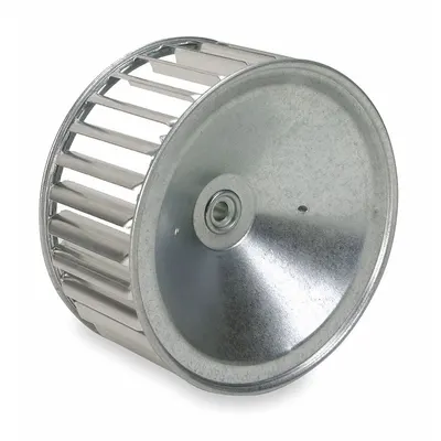 REVCOR Blower Wheel: Forward-Curved, 9 1/8 in Dia, 4 1/2 in W, CW Closed End - Single-Inlet Forward-Curved Blower Wheels