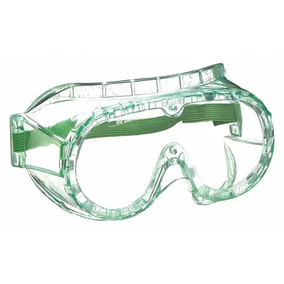 SELLSTROM Safety Goggles: Clear Lens Color, Anti-Fog, Non-Vented, Elastic Band Material - Basic-Fit OTG Safety Goggles
