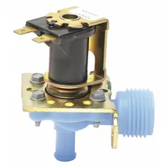 The ROBERTSHAW CB-104 is a water valve designed for use in washing machines and dryers. It controls the flow of water into the appliance, functioning as an OEM replacement part for maintaining proper wash and rinse cycles in laundry equipment.