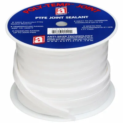 ANTI-SEIZE TECHNOLOGY Gasket-Making Tape: 3/4 in x 100 ft, 0.28 in Thick, -450°F to 600°F - PTFE Gasket-Making Tape
