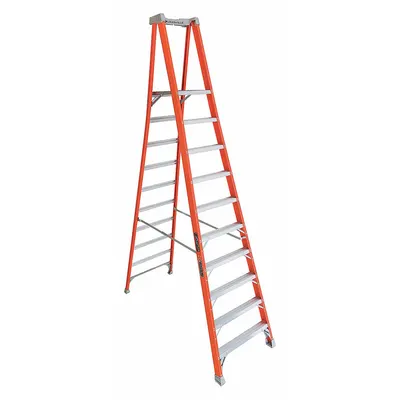 LOUISVILLE LADDER FXP1710 10 ft Fiberglass General Purpose - General Purpose Podium Stepladders